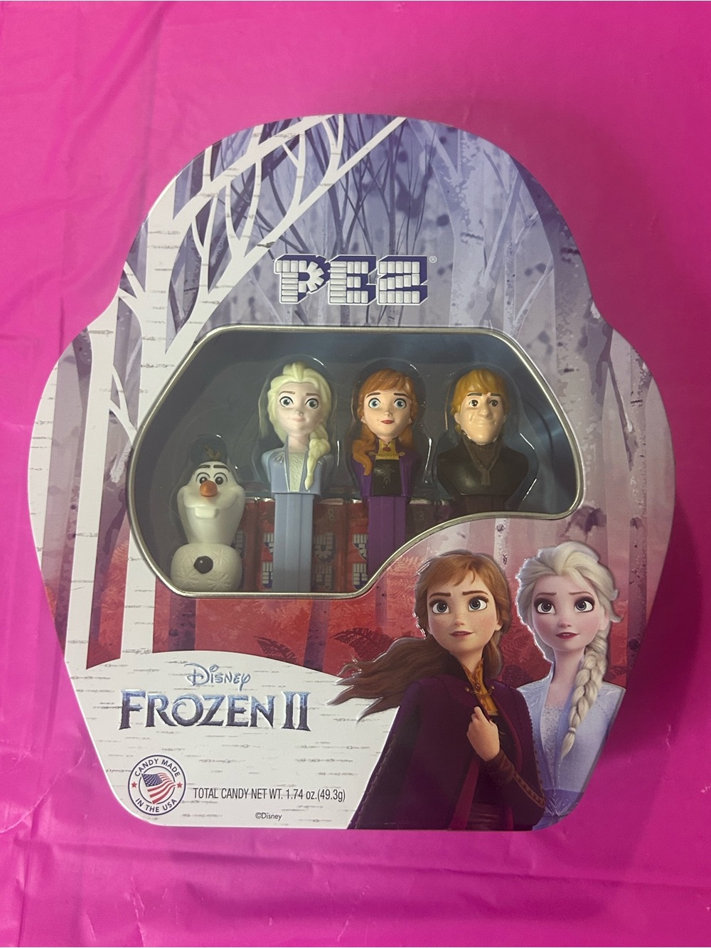 Disney Frozen II PEZ Candy Dispenser 4-Pack - New Sealed Tin Box